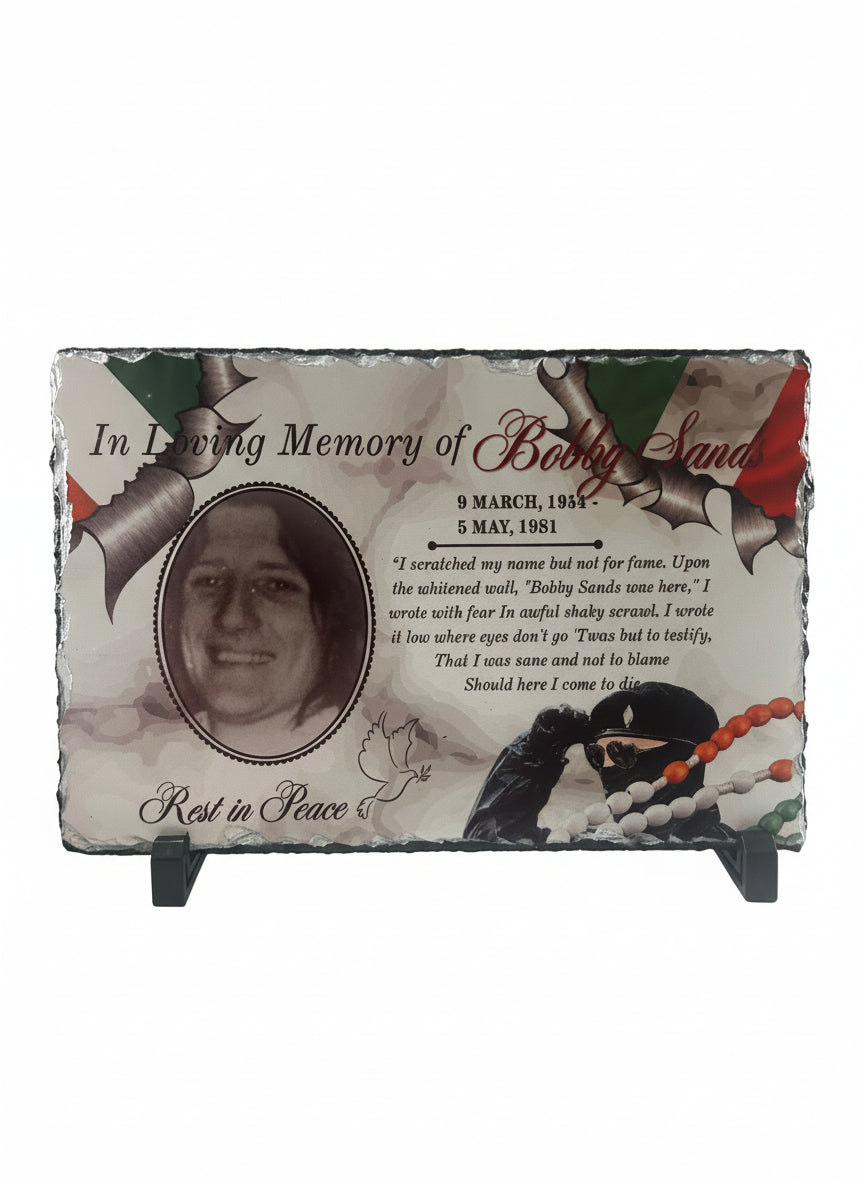 Bobby Sands Large Photo Rock slates #002