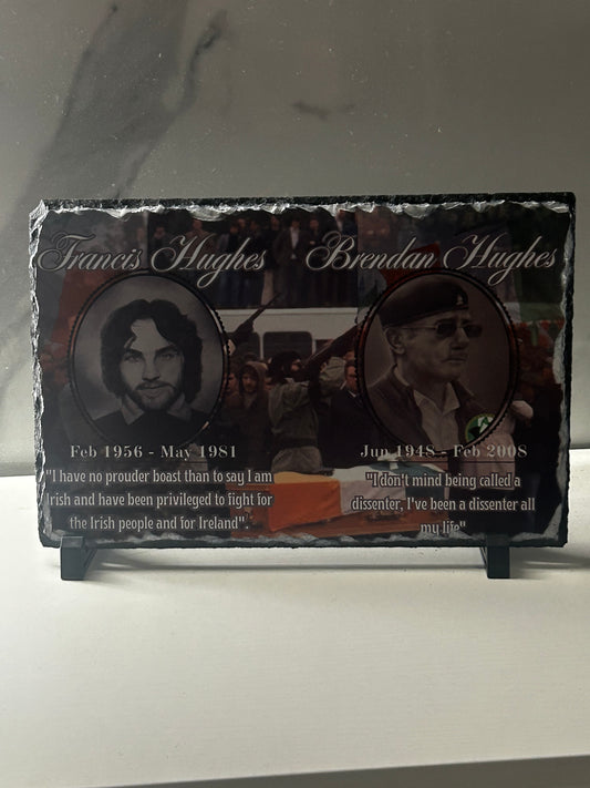 Brendan Hughes & Francis Hughes Large Photo Rock slates #001