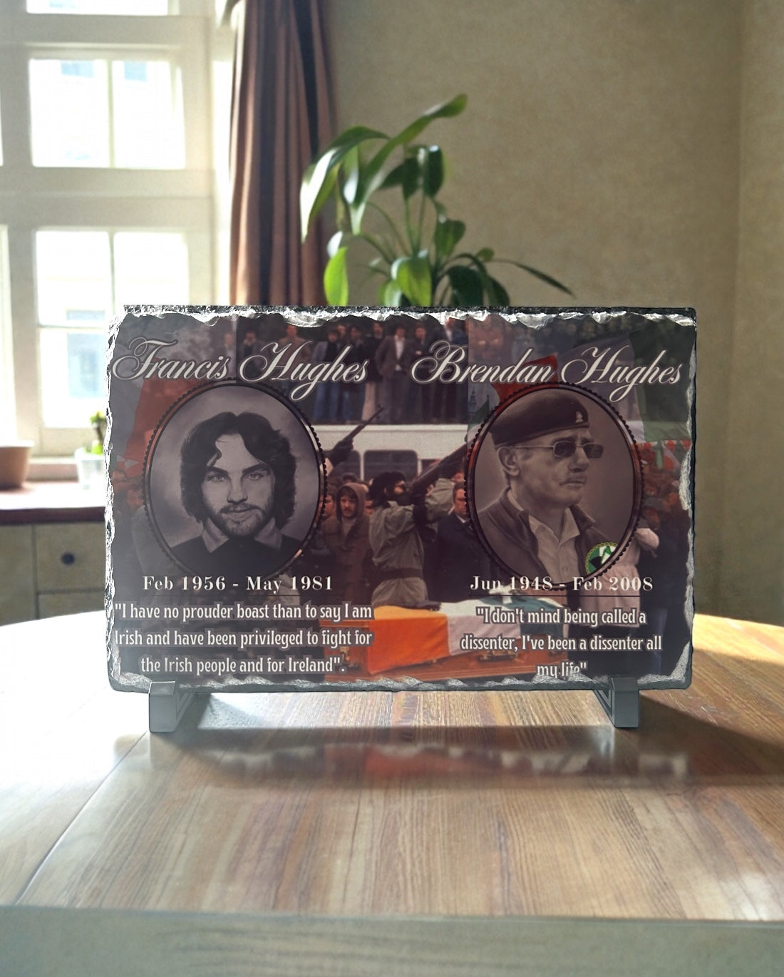 Brendan Hughes & Francis Hughes Large Photo Rock slates #001