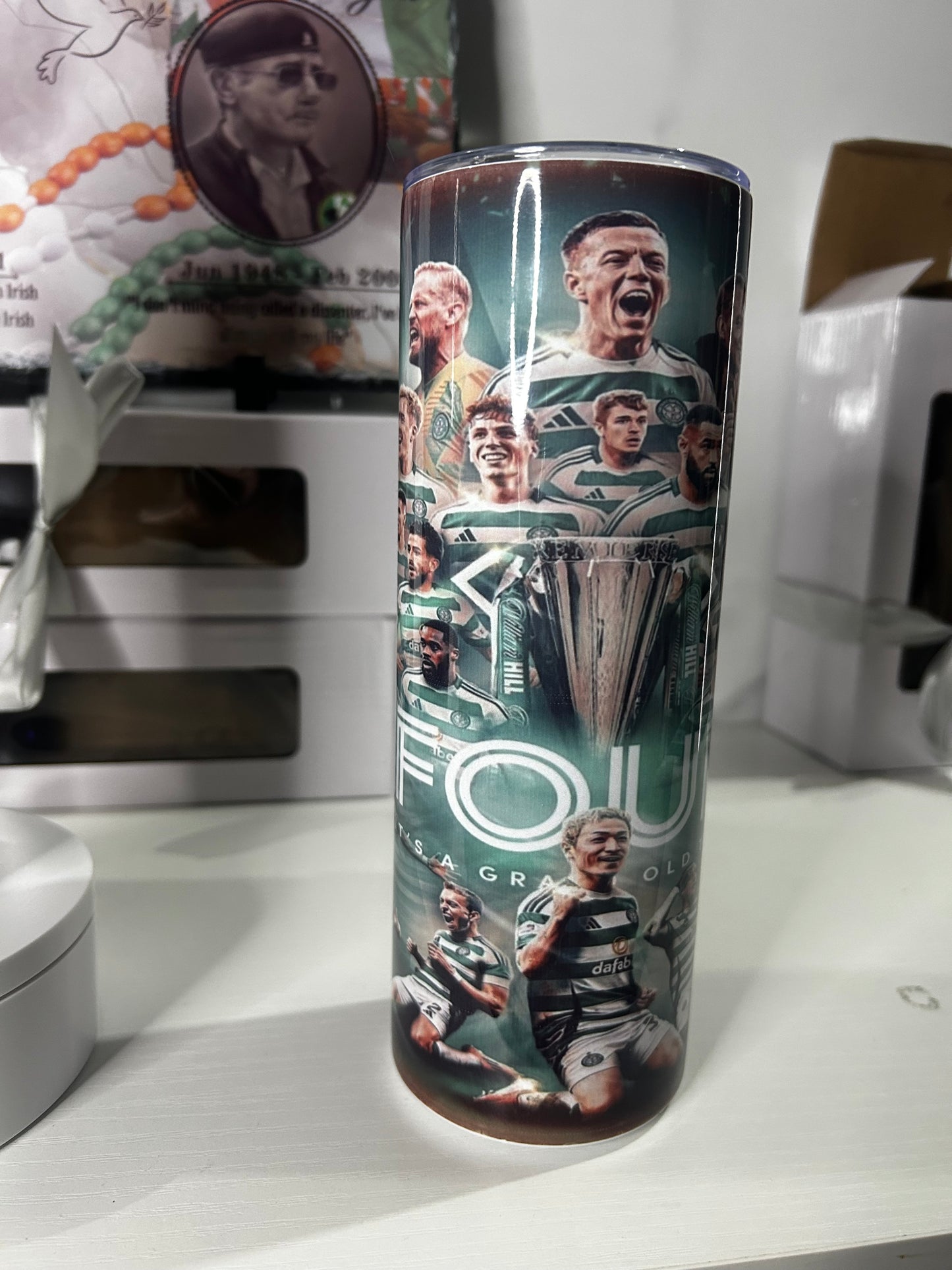 Celtic Football Club 20oz Large Skinny Tumbler