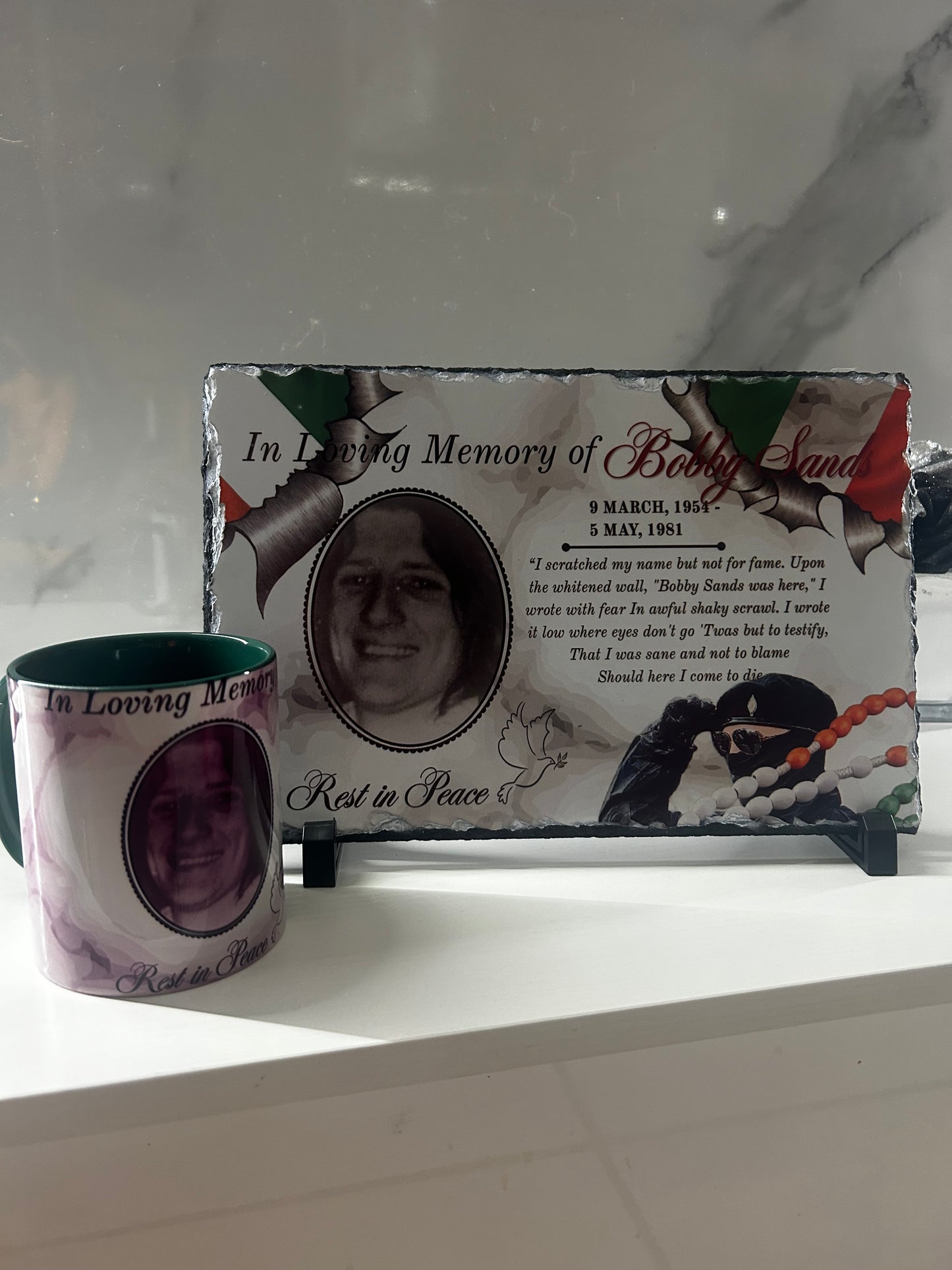 Bobby Sands Large Photo Rock slates #002