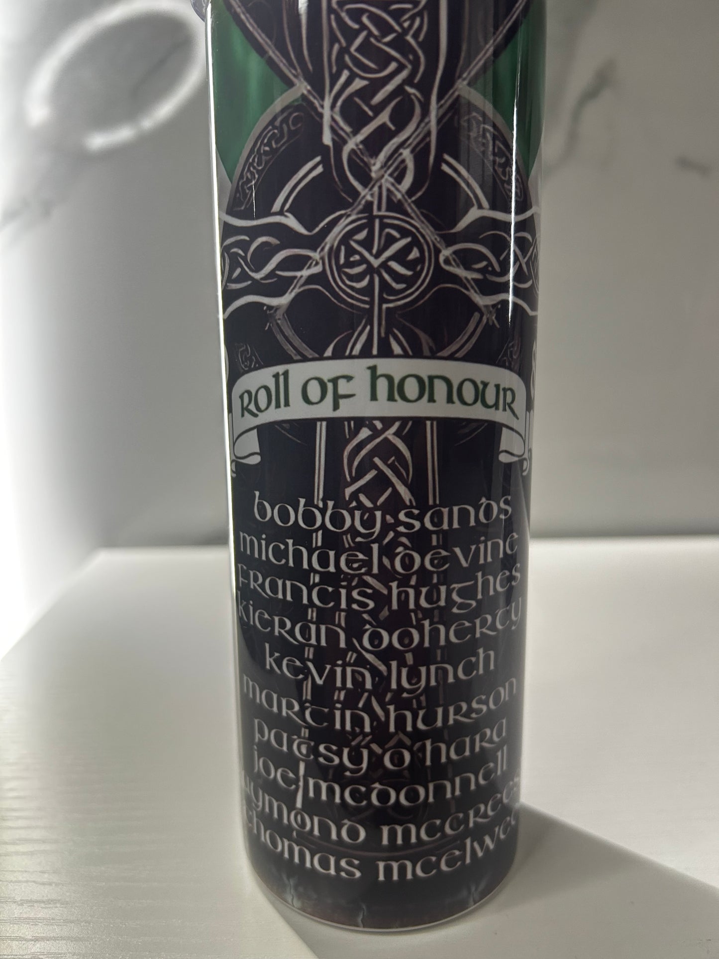 HUNGER STRIKER Roll Of Honour 20oz Large Skinny Tumbler