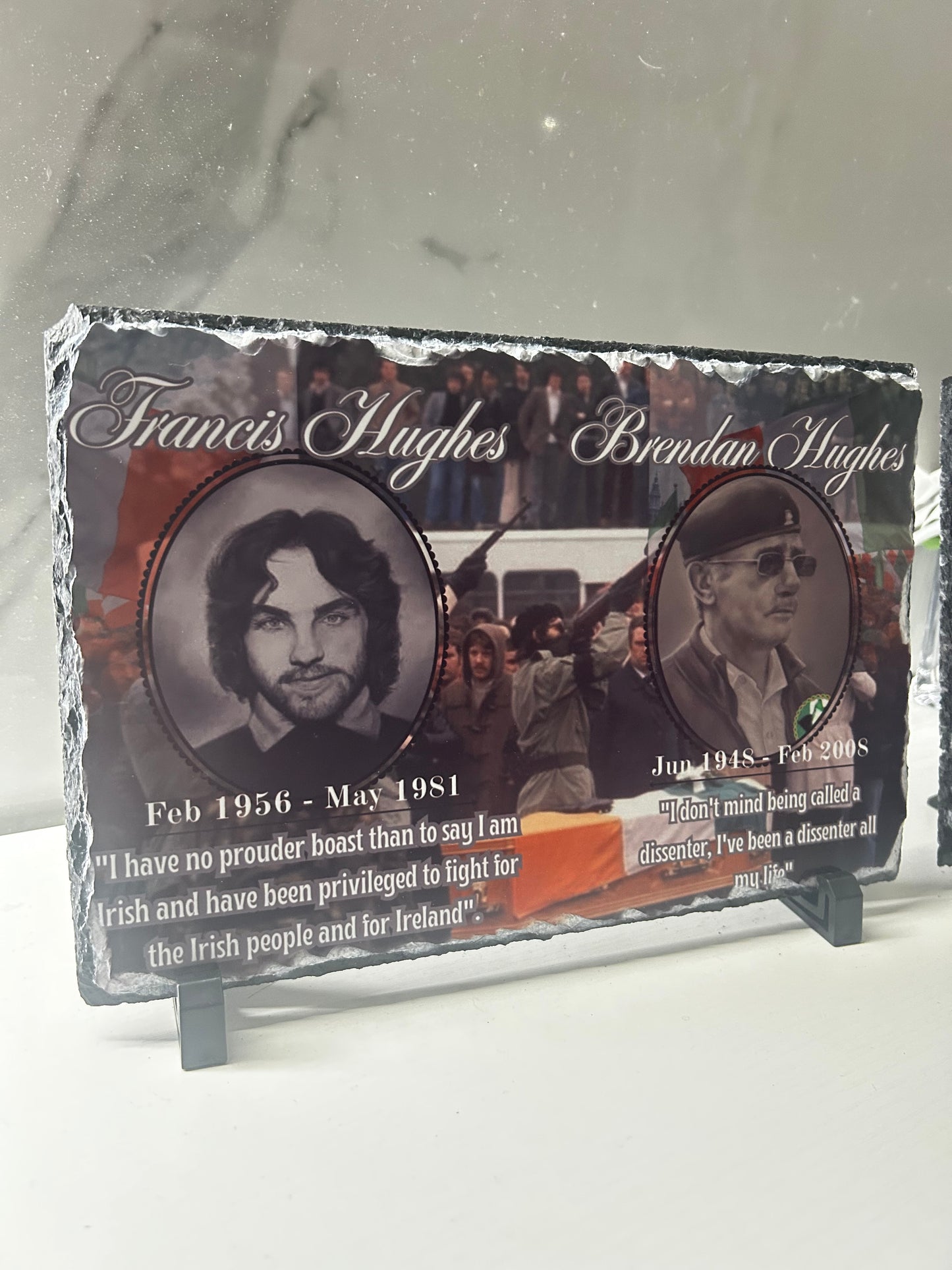 Brendan Hughes & Francis Hughes Large Photo Rock slates #001