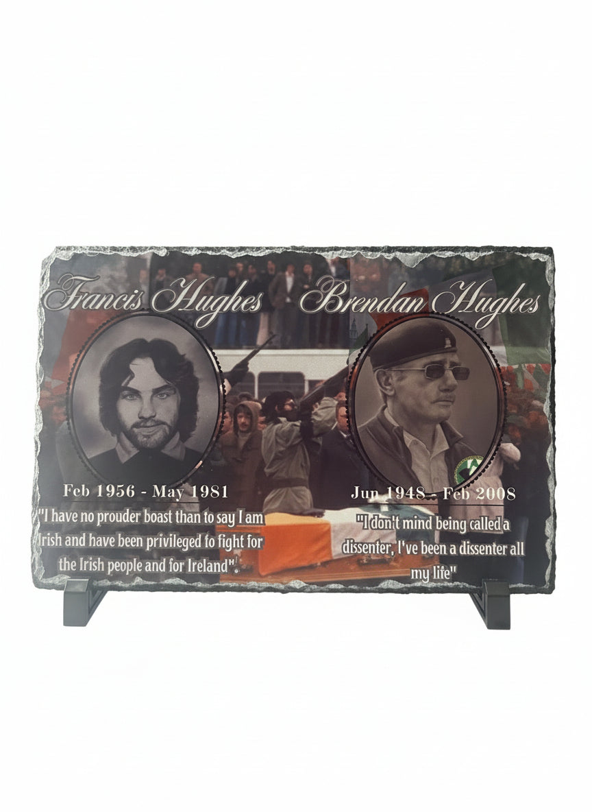Brendan Hughes & Francis Hughes Large Photo Rock slates #001