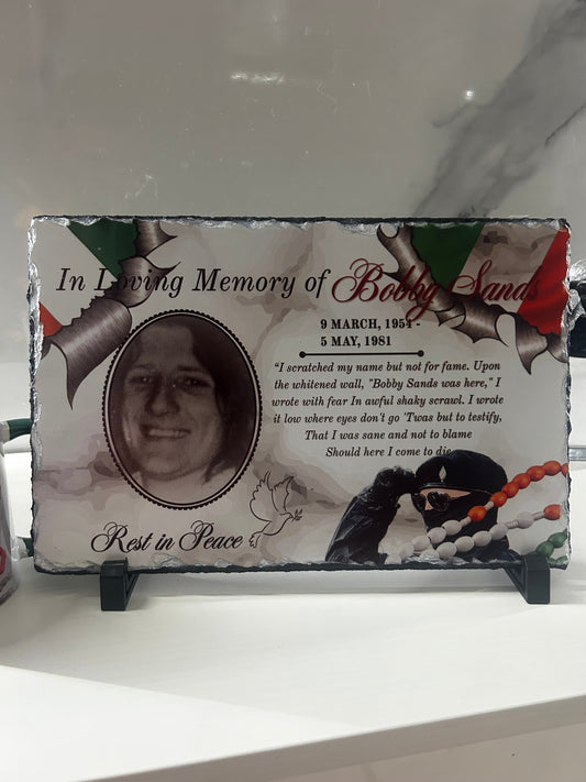 Bobby Sands Large Photo Rock slates #002