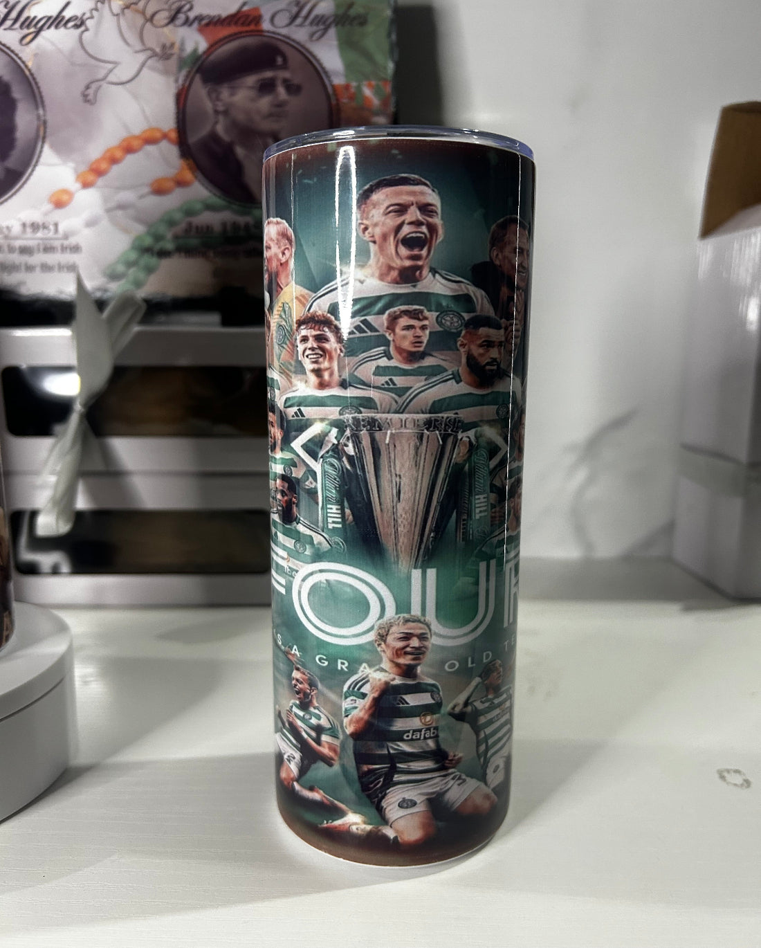 Celtic Football Club 20oz Large Skinny Tumbler
