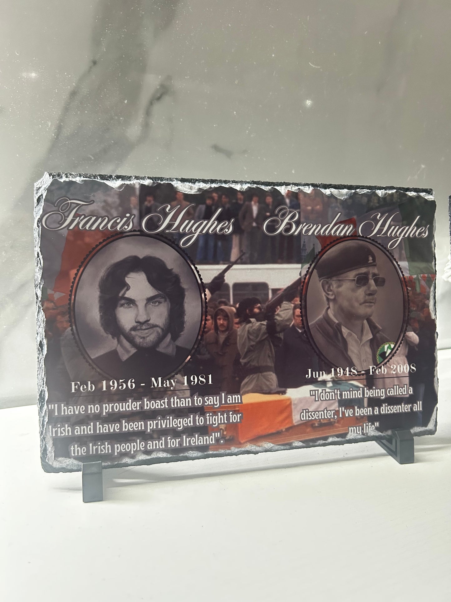 Brendan Hughes & Francis Hughes Large Photo Rock slates #001